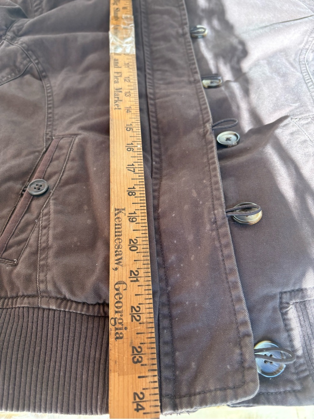 Y2K Brown Faux-Fur Lined Hooded Jacket Old Navy Large fits smaller - Picture 11 of 16